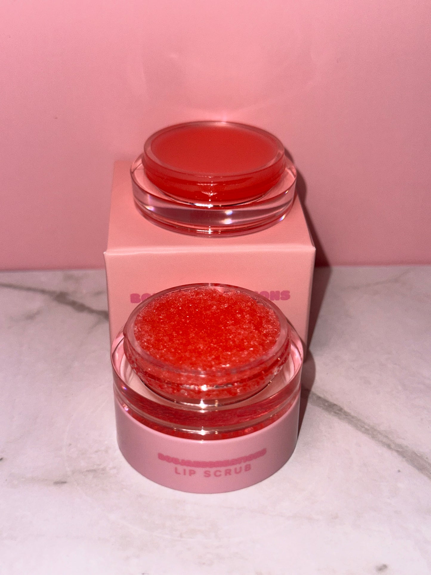 2 in 1 Strawberry lip scrub & lip balm 🍓