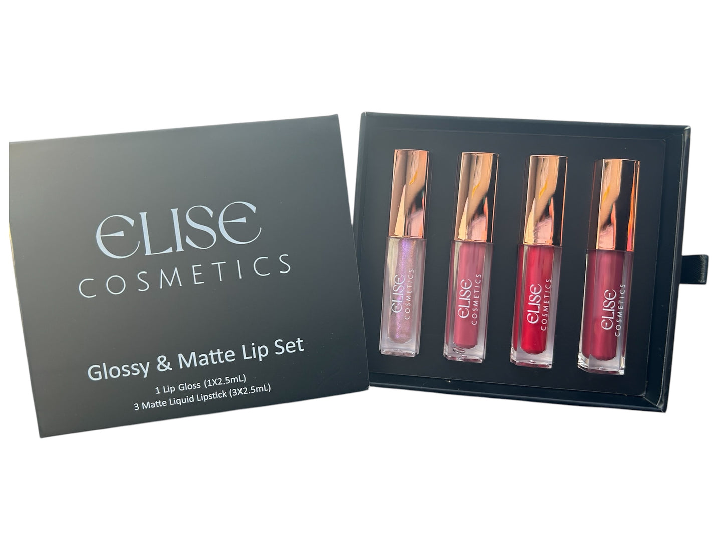 Glossy and matte lip set