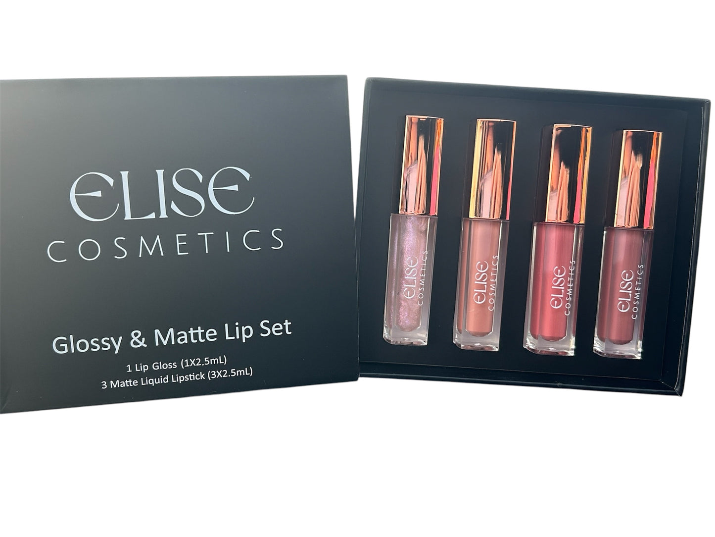 Glossy and matte lip set