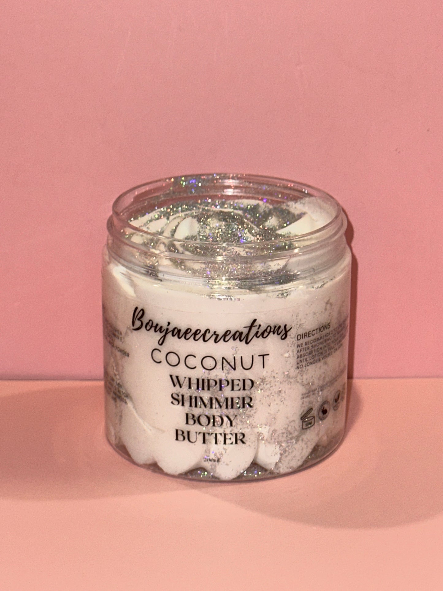 Ice me out shimmer body butter coconut scented